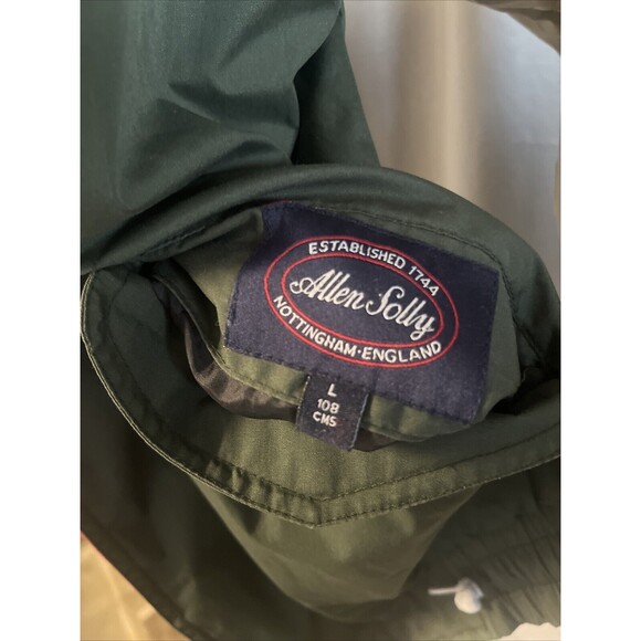 Allen Solly Reverse Bomber Flight Jacket Elastic Waist Length Snap Cuff Cotton - Picture 7 of 10